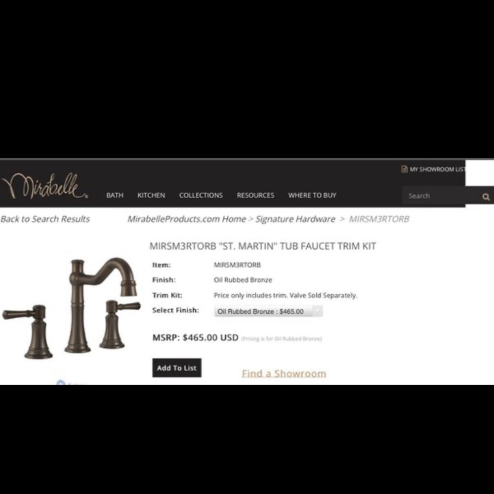 Tub Faucet New Never opened